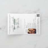 Carte de passeport mariage de destination feuille (Intérieur)