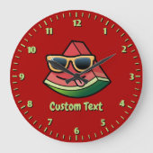 Carte de pastèque à grande horloge (Recto)