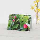Carte de patchs fraises (Fleur jaune)