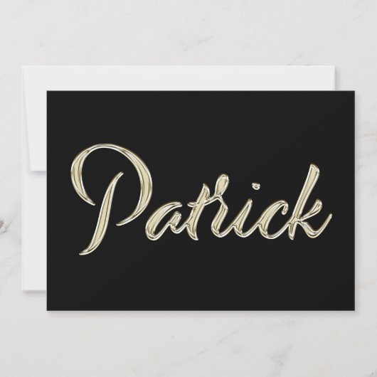 Carte de Patrick White (Devant)