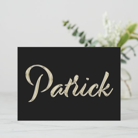 Carte de Patrick White (Debout devant)
