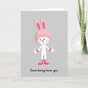 Carte de patron Bunny Loves You