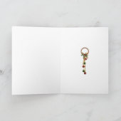 Carte de pattes de Père Noël de carlin (Intérieur)