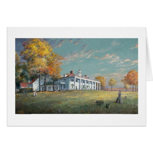 Carte de Paul McGehee "automne chez Mount Vernon" (Devant Horizontal)