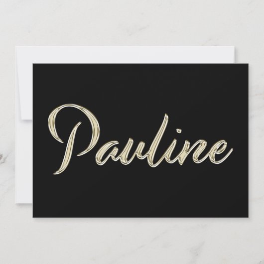 Carte de Pauline white Gold (Devant)