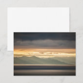 Carte de paysage de coucher de soleil à Svalbard (Devant / Derrière)