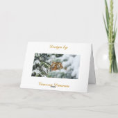 Carte de paysage de Joyeux Noël (Dos)