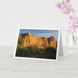 Carte de paysage de mur de canyon