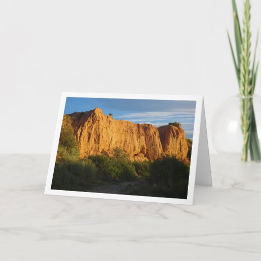 Carte de paysage de mur de canyon (Devant)