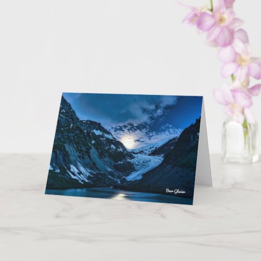 Carte de paysage du glacier Bear (Orchidée)
