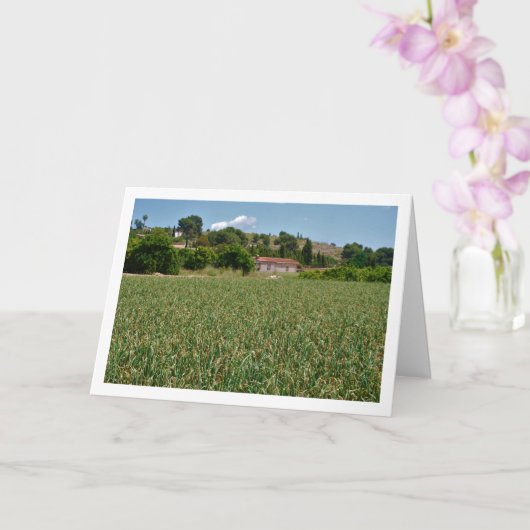 Carte de paysage Onion Field (Orchidée)