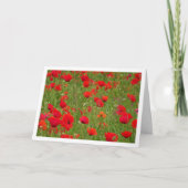 Carte de paysage Red Poppy Field (Devant)