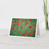 Carte de paysage Red Poppy Field (Devant)