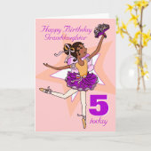 Carte de pêche d'anniversaire de la petite-fille b (Fleur jaune)