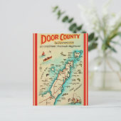 Carte de pêche du comté de Old Door (Debout devant)