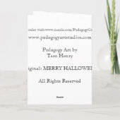 Carte de PedagogyGreetings : Joyeux Halloween (Dos)