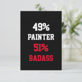 Carte de peintre badass (Debout devant)