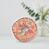 Carte de peinture à l'aquarelle de fève de Noël (Debout devant)