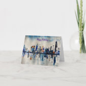 Carte de peinture Abstraite London City Skyline (Devant)