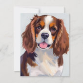 Carte de peinture de chien Cocker Spaniel (Devant)
