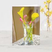 Carte de peinture de Digitals de lis de Cala (Fleur jaune)
