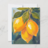 Carte de peinture de fruit d'aquarelle d'arbre de (Devant)