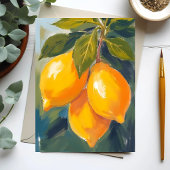 Carte de peinture de fruit d'aquarelle d'arbre de