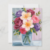 Carte de peinture florale Bouquet de fleurs (Devant)