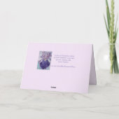 Carte de peinture florale Coquelicot Nous sommes f (Dos)