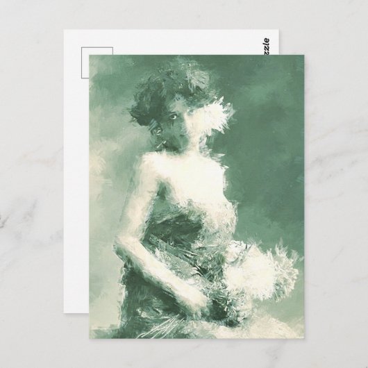 Carte de peinture victorienne (Devant / Derrière)