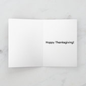 carte de pèlerin de Thanksgiving (Intérieur)