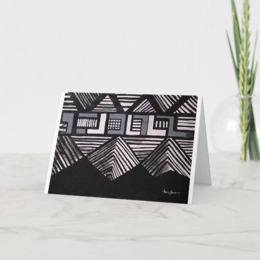 Carte de pendaison de crémaillère (Devant)