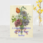 Carte de pendaison de crémaillère (Fleur jaune)