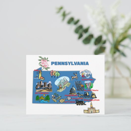 Carte de Pennsylvanie (Debout devant)