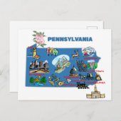 Carte de Pennsylvanie (Devant / Derrière)