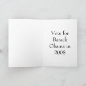 Carte de penny de Barack Obama (Intérieur)