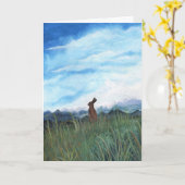 Carte de pensée Faune et flore merveilleuses par B (Fleur jaune)