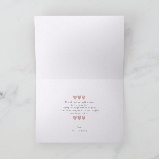 Carte de pensée sympathique de vous (Intérieur)