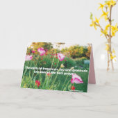 Carte de pensées de bonheur floral fleurs jardin (Fleur jaune)