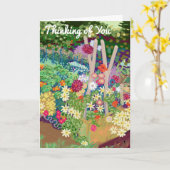 Carte de pensées pour jardin de fleurs (Fleur jaune)