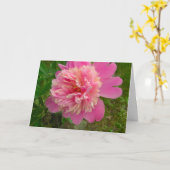 Carte de Peony Birthday (Fleur jaune)