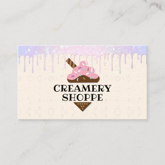 Carte de perforation à la crème glacée (Devant)