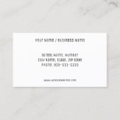 Carte de perforation de logo personnalisée profess (Dos)