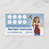 Carte de perforation de service de ménage (Devant)