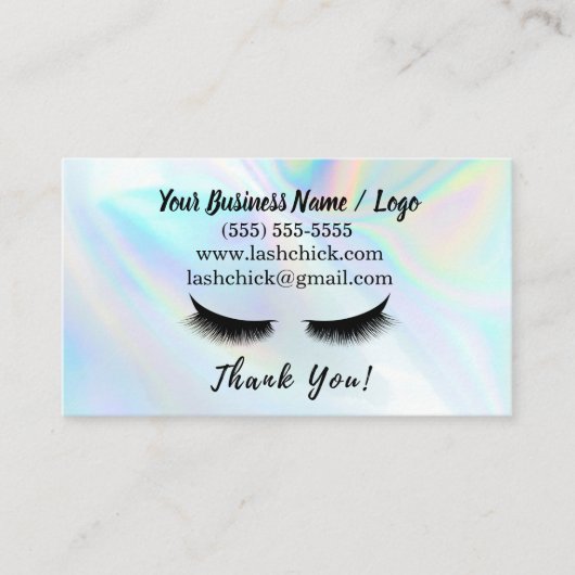 Carte de perforation Lash Extension Filler Loyalty (Devant)