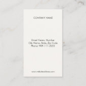 Carte de perforation Loyalty Sèche-cheveux (Dos)