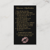 Carte de perforation - Parties scintillant Rose (Dos)