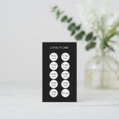 Carte de perforation personnalisée professionnelle (Debout devant)