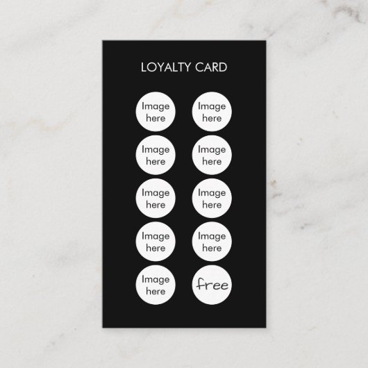 Carte de perforation personnalisée professionnelle (Devant)