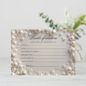 Carte de perles de sagesse élégantes (Debout devant)